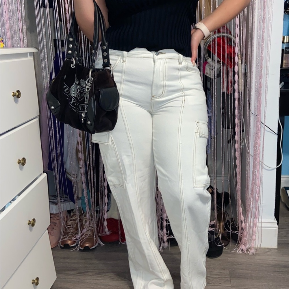 white jeans